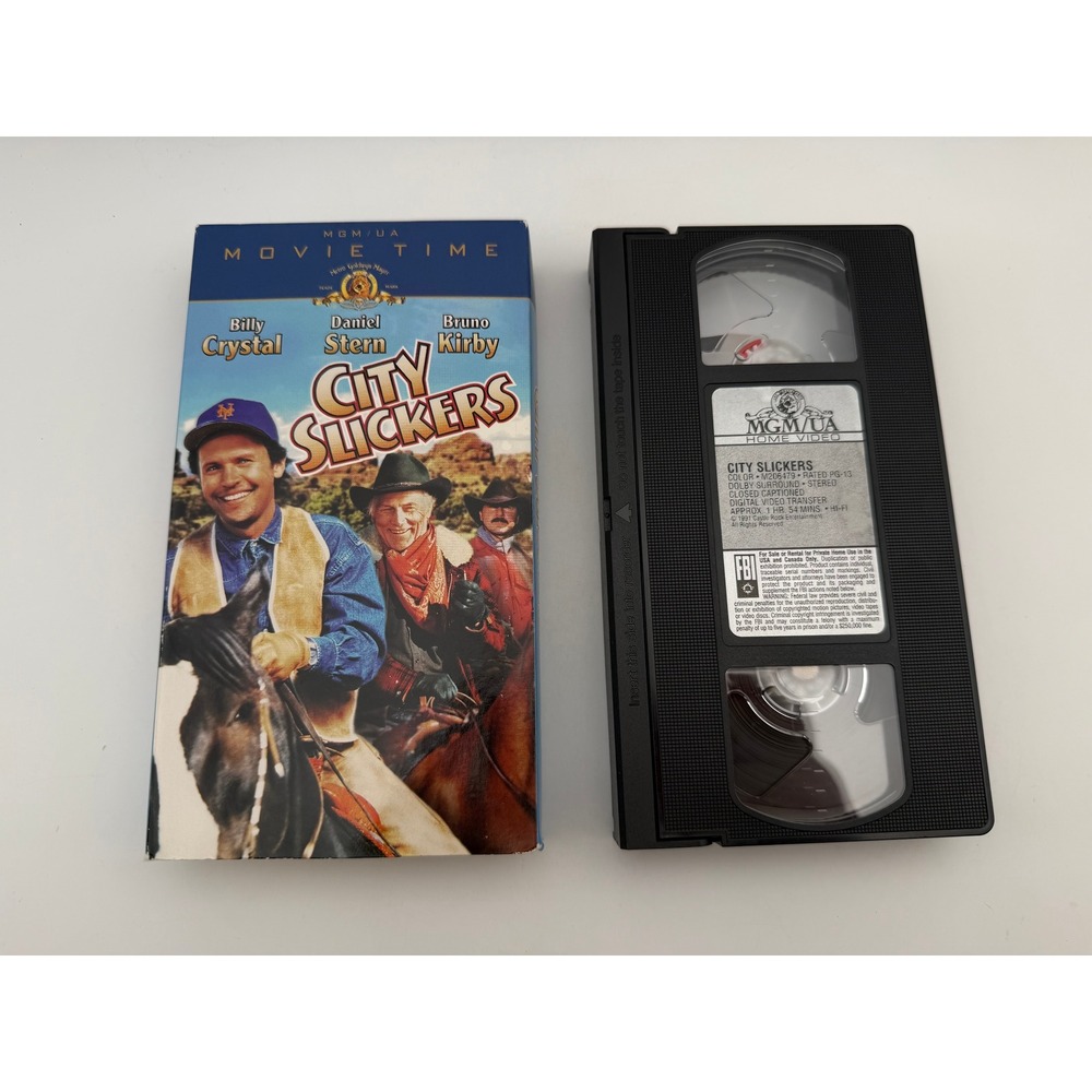 City Slickers VHS 1991 Billy Crystal MGM UA Movie Time M205479 Comedy Movie